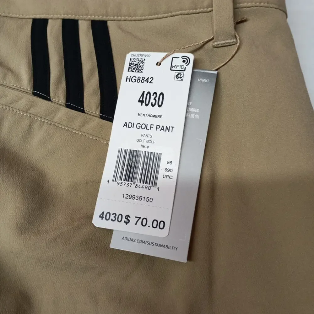 Adidas Golf Primegreen Lightweight‎ Pants Beige Men’s Size 40x30 HG8842 $70